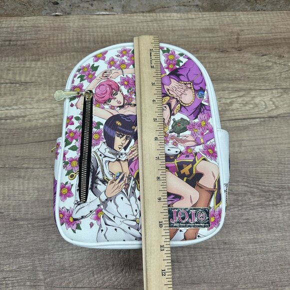 Bioworld Mini Backpack JOJO's Bizarre Adventure Golden Wind Floral Multicolor - Picture 8 of 10
